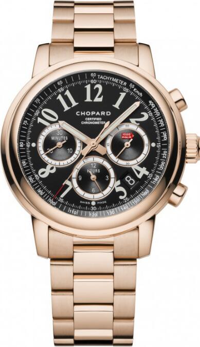 Best Chopard 151274-5002 Mille Miglia Chronograph Rose Gold Replica Watch